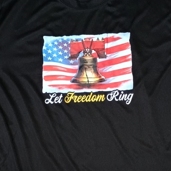 Armored Sportswear Let Freedom Ring Black Long Sleeve Shirt - Picture 3 of 3